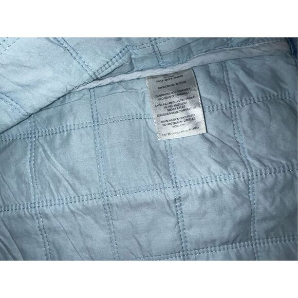 MELISSA NEPTON DENIM SHIRT JACKET  Button Down sz m Normcore Hipster Round Neck - Picture 5 of 5